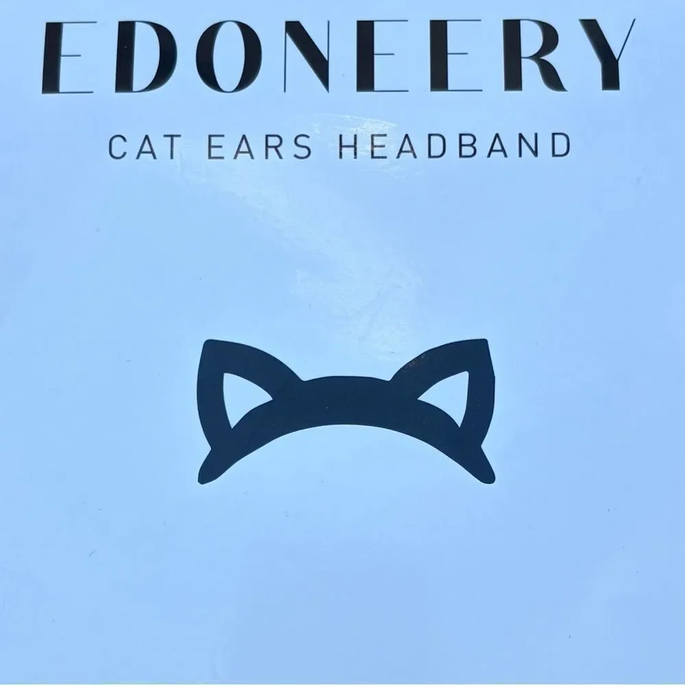 Edoneery Brown Leopard Print Cat Ear Hair Headband Adults/Kids Costume Cosplay
